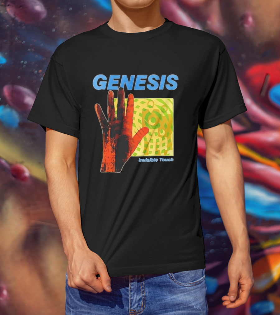 Genesis Invisible Touch Band Progressive Rock Album Cover Hand T-Shirt