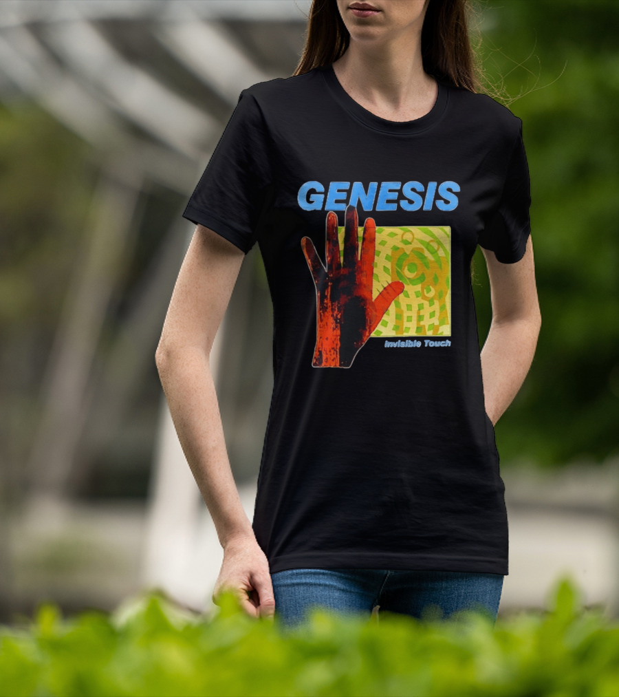 Genesis Invisible Touch Band Progressive Rock Album Cover Hand T-Shirt