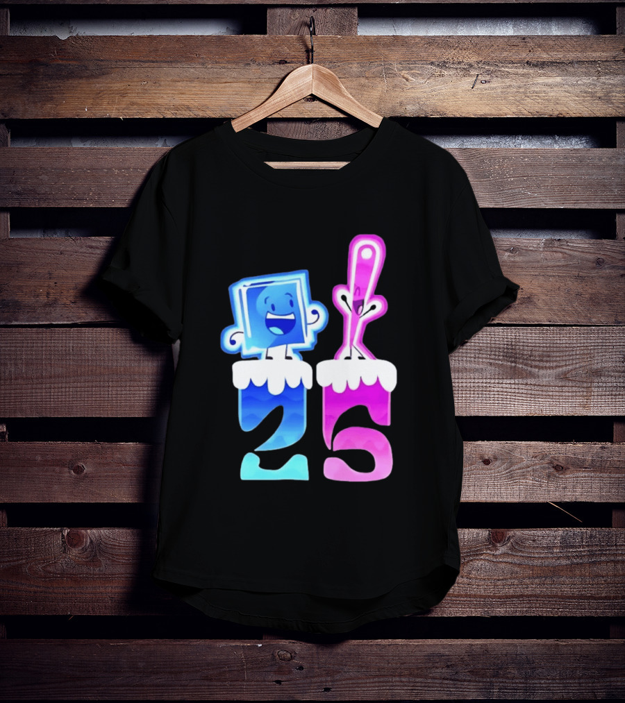 Ice Cube And Needle Battle For Dream Island 25 T-Shirt