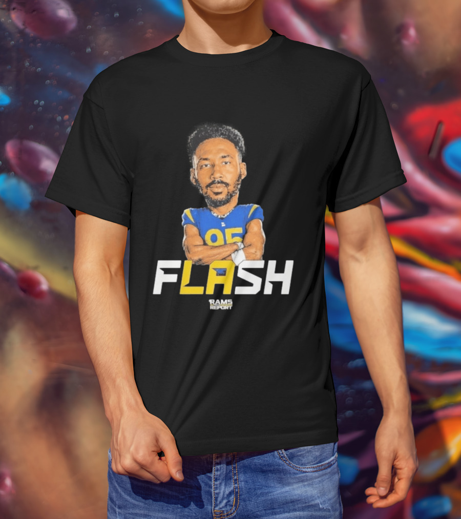 Flash Rams Report Jackson Durham LA Los Angeles Rams T-Shirt