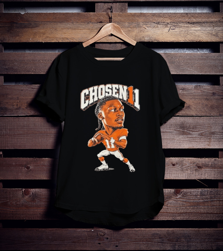 Josh Heupel Chosen11 Tennessee Vols Football Quarterback Caricature T-Shirt
