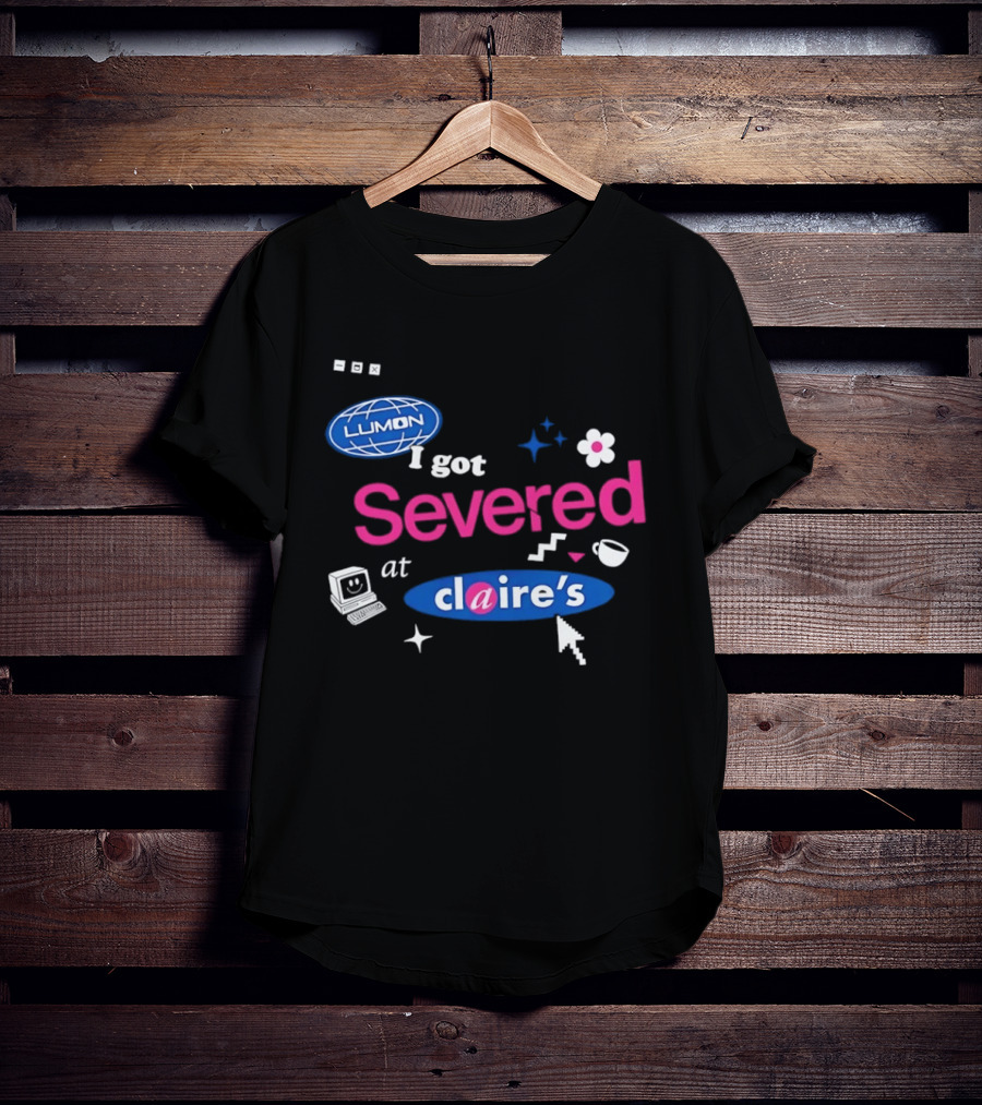 Lumon Severed At Claire's Severance Laptop Coffee Flower Cup Heart Stars T-Shirt