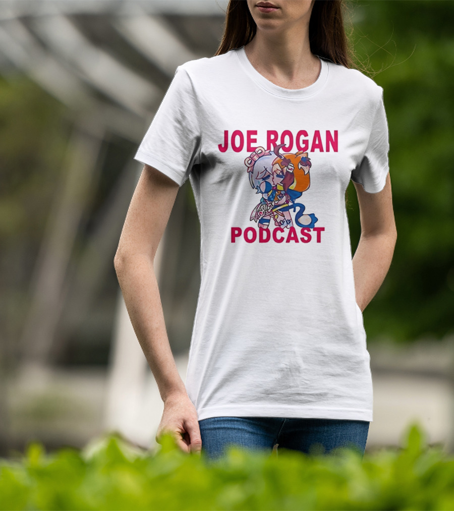 Joe Rogan Podcast Chibi Anime Manga T-Shirt