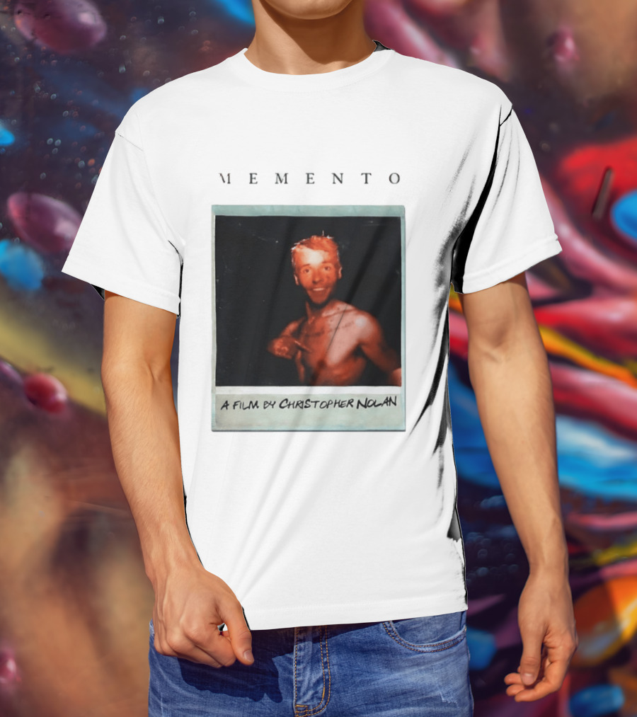 Memento A Film By Christopher Nolan Guy Pearce Polaroid Image T-Shirt