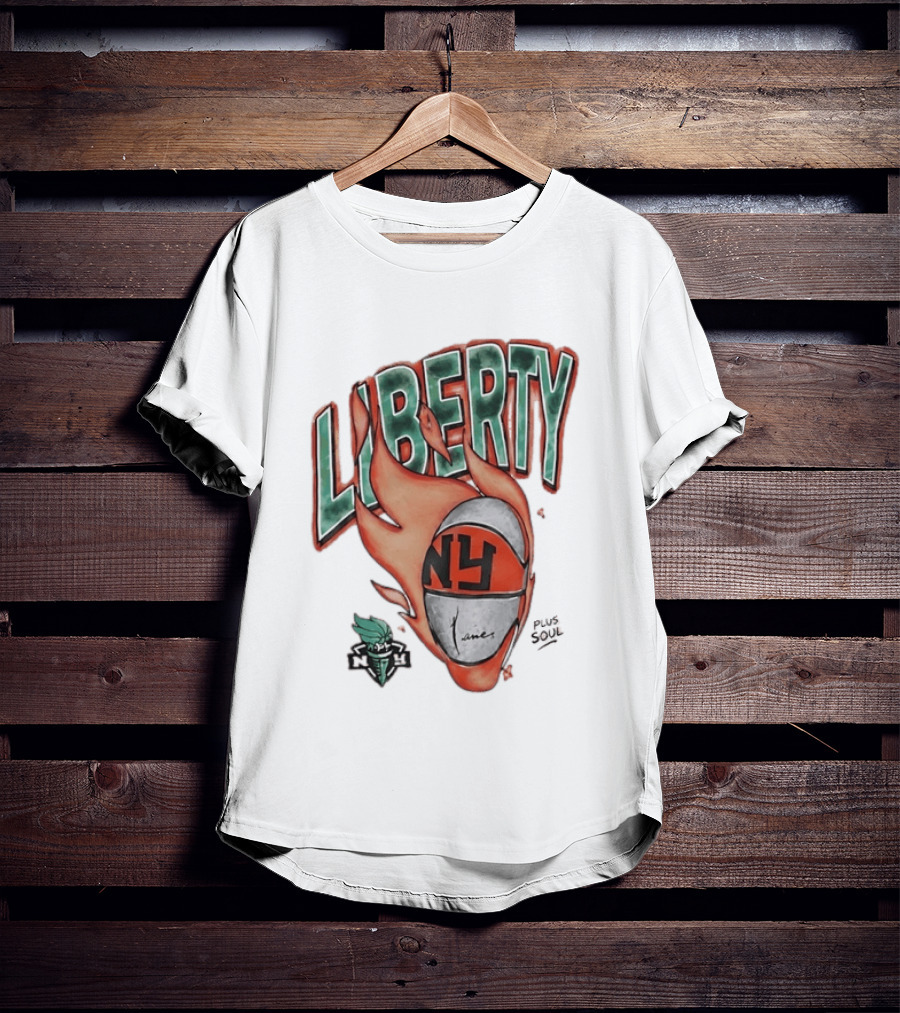 New York Liberty NY Basketball Plus Soul Flames T-Shirt