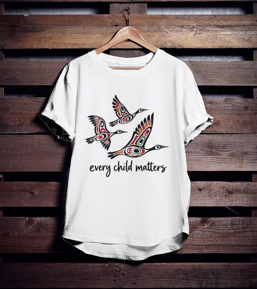 Every Child Matters Indigenous Bird Symbolism T-Shirt