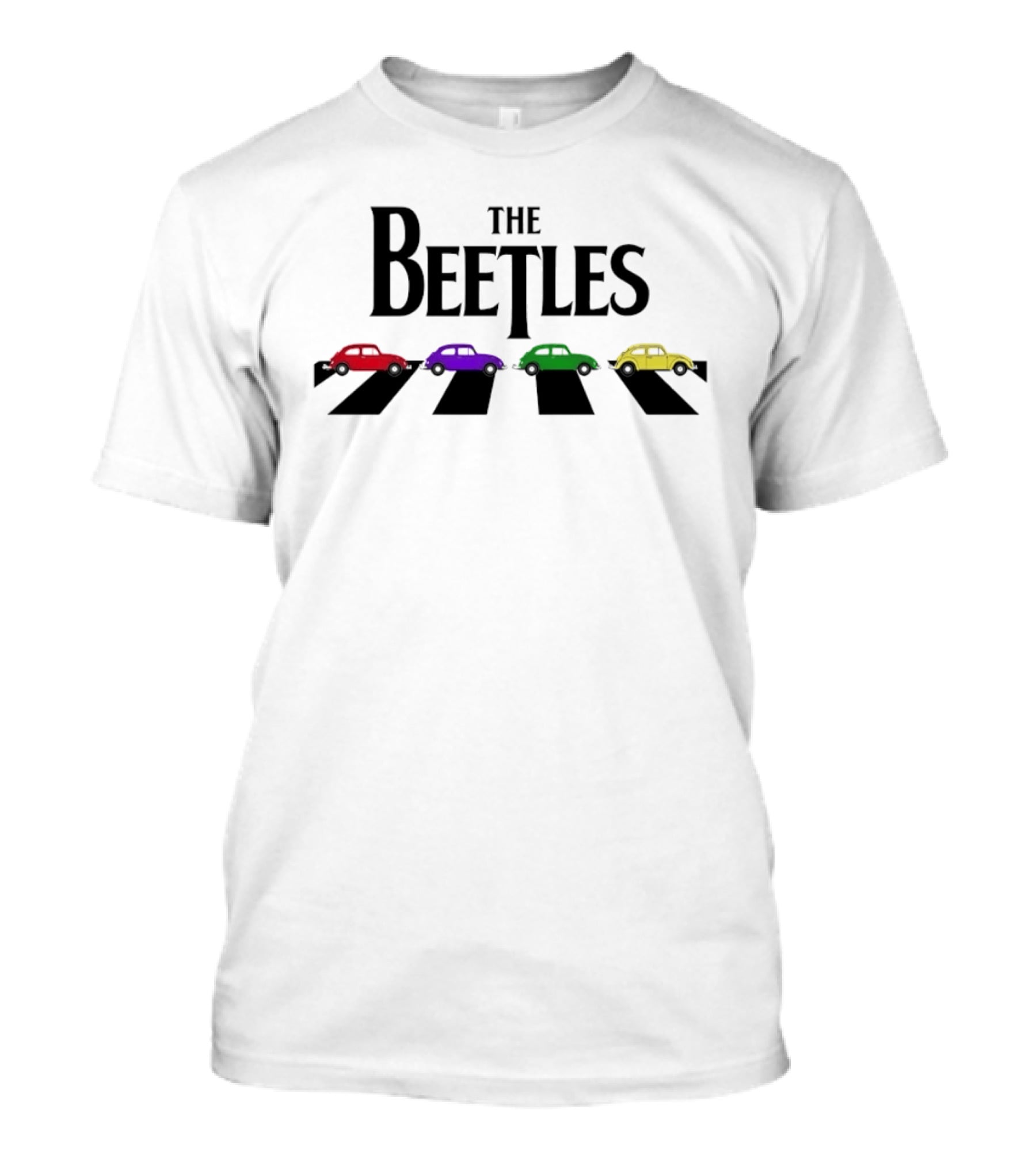 The Beetles VW Bug Colorful Volkswagen Cars Abbey Road T-Shirt