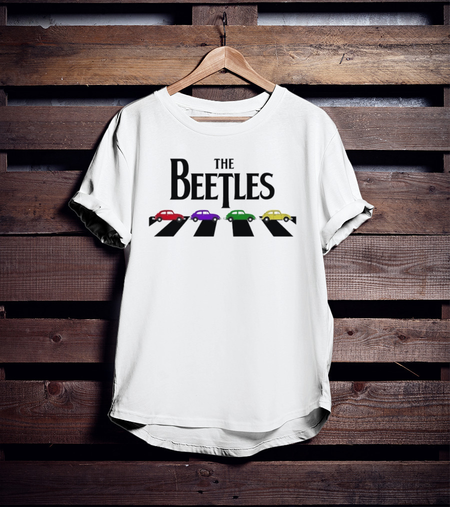The Beetles VW Bug Colorful Volkswagen Cars Abbey Road T-Shirt