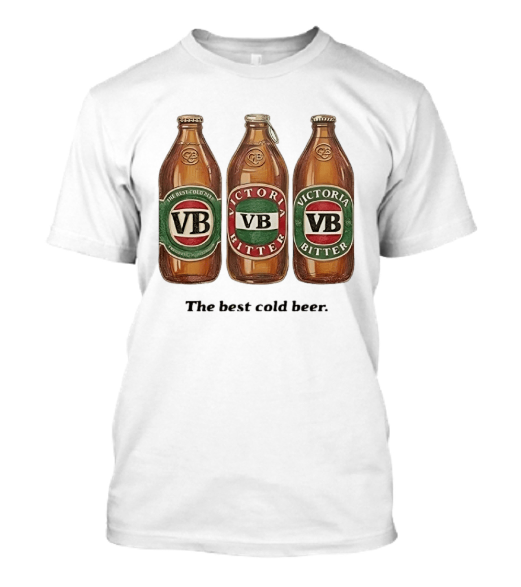 Victoria Bitter VB The Best Cold Beer Bottles T-Shirt