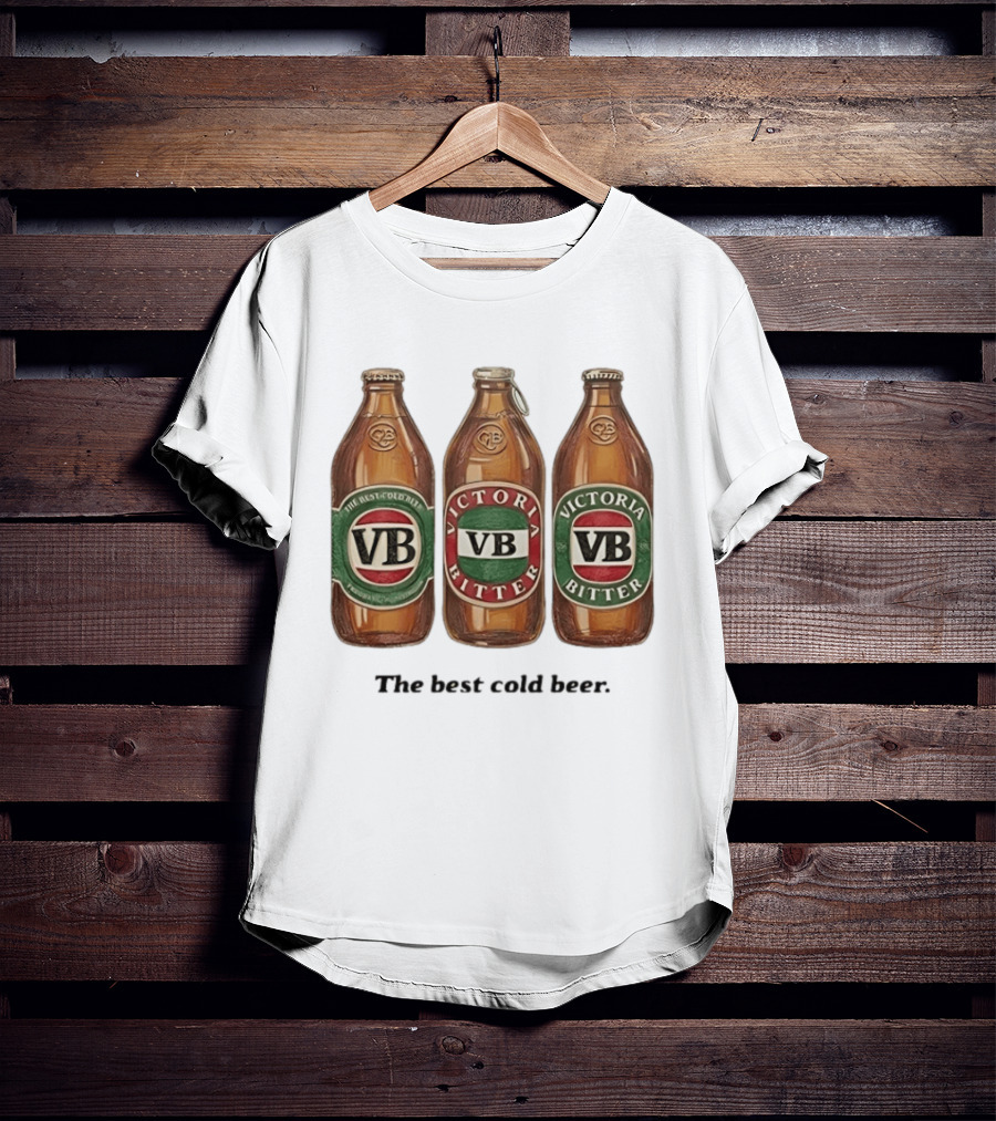 Victoria Bitter VB The Best Cold Beer Bottles T-Shirt