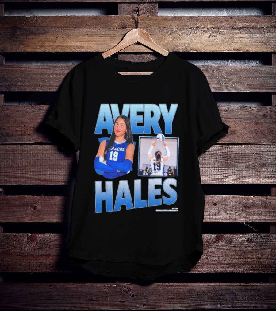 Avery Hales Indiana State Sycamores Volleyball No 19 Setter T-Shirt