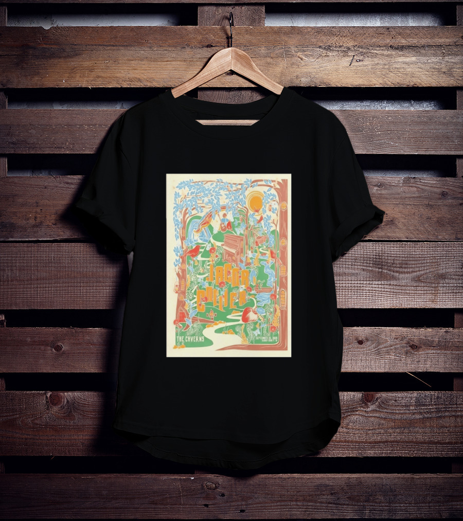 Jacob Collier The Caverns September 25 2026 Musical Forest Scene With Birds And Nature T-Shirt