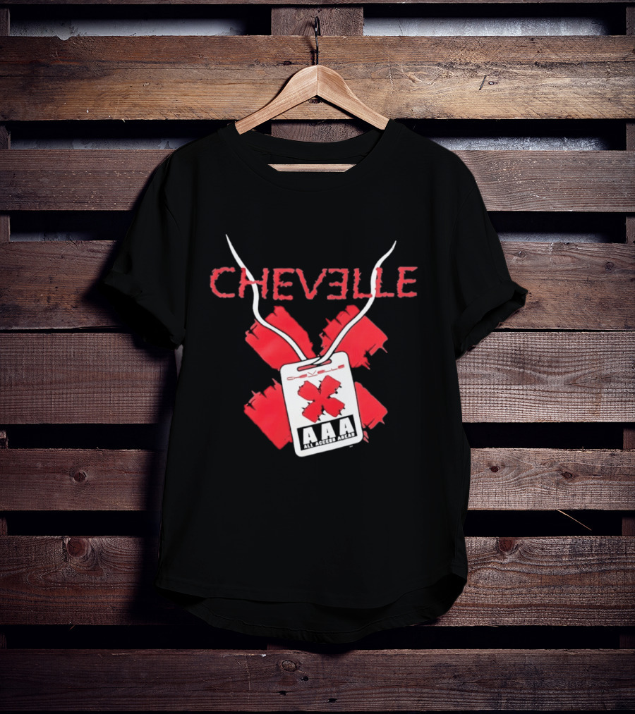 Chevelle AAA All Access Pass Red X Band Tour T-Shirt