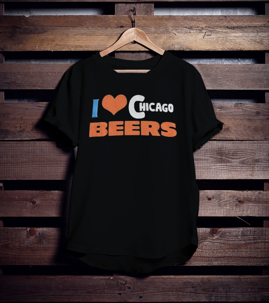 I Love Chicago Beers Dad T-Shirt