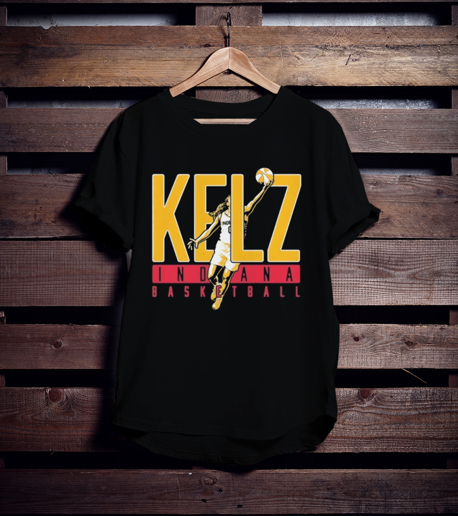 Kelz Indiana Basketball WNBA Player Dunking T-Shirt