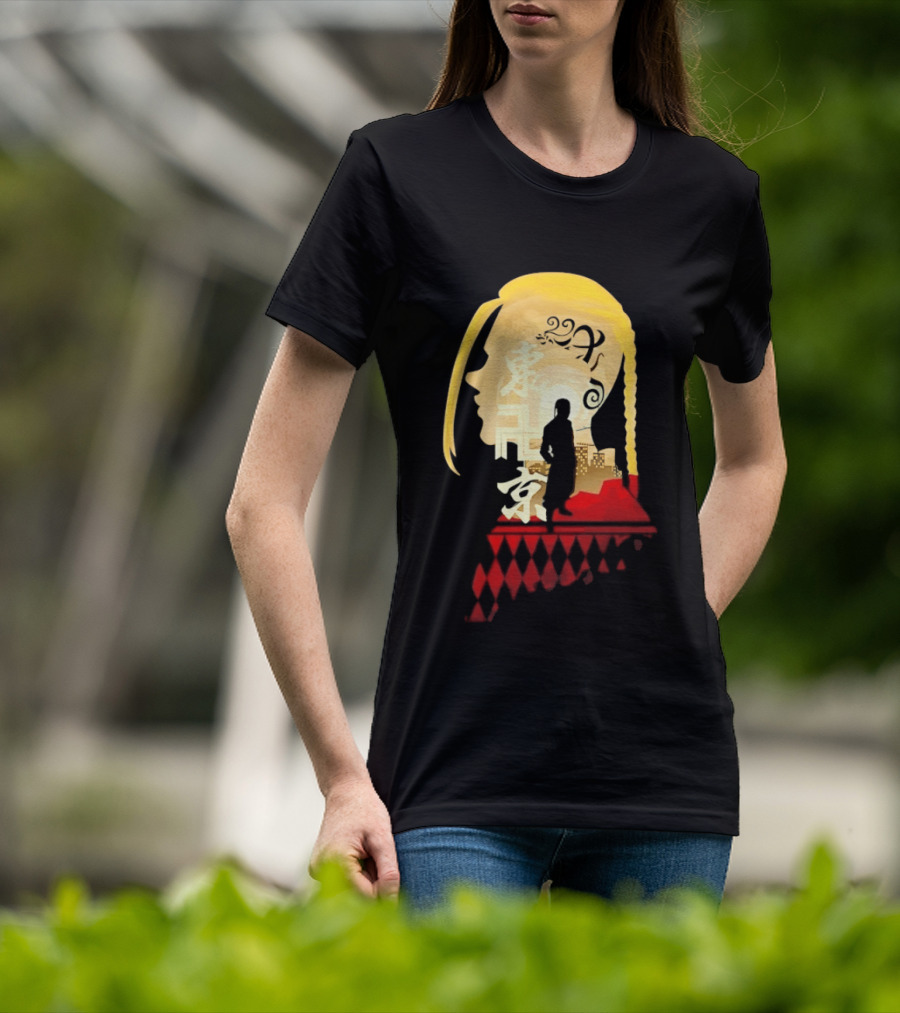 Ken Ryuguji Tokyo Revengers Draken Silhouette Art Japan Cityscape Hair T-Shirt