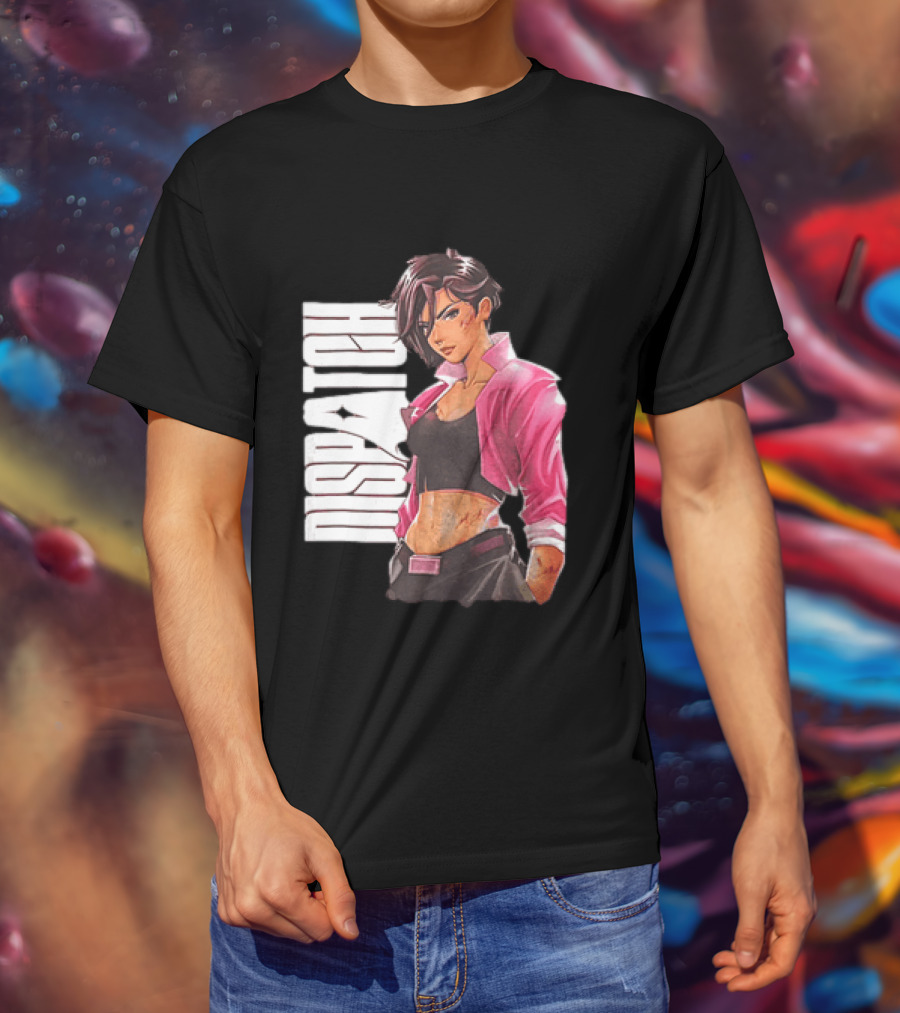 Dispatch Anime Girl Urban Style Two Sided T-Shirt