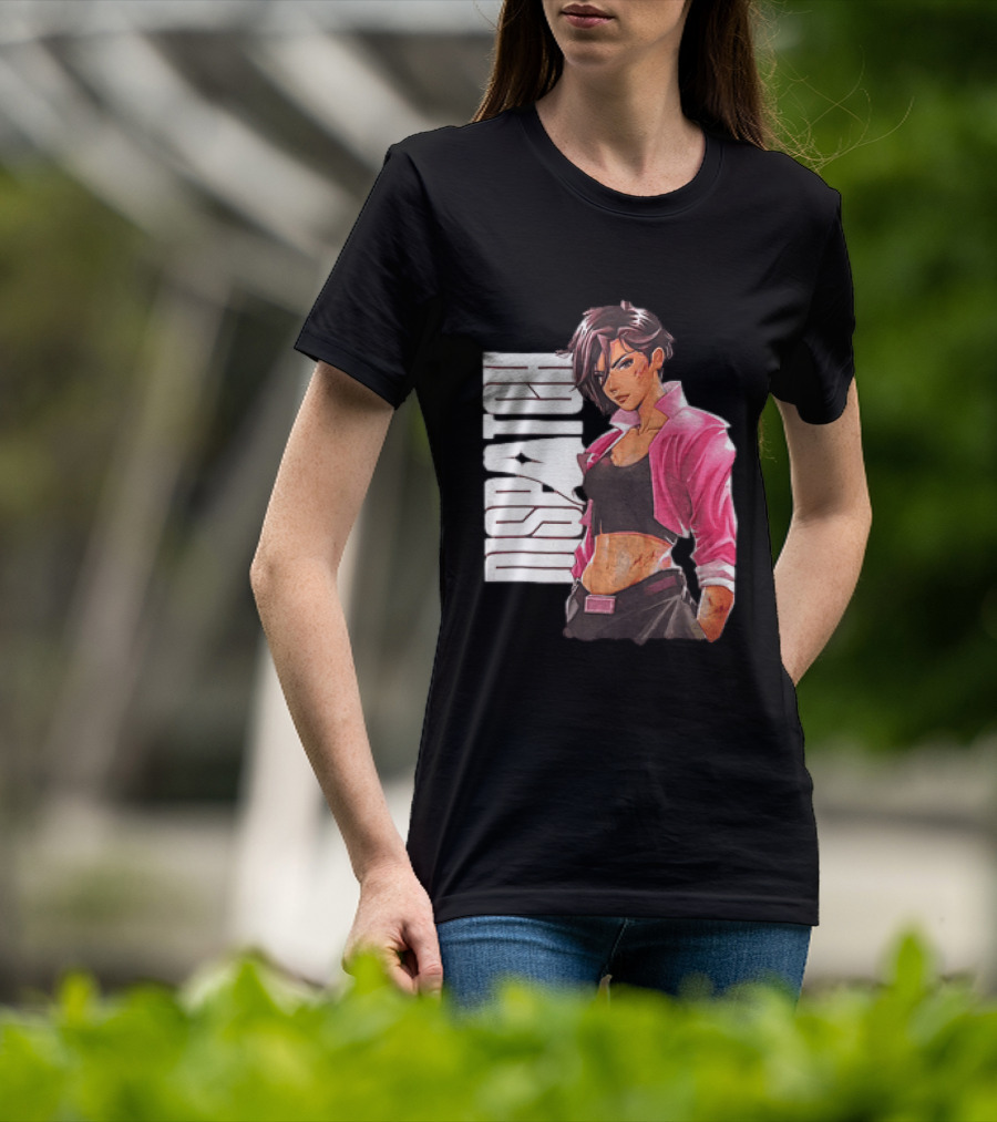 Dispatch Anime Girl Urban Style Two Sided T-Shirt