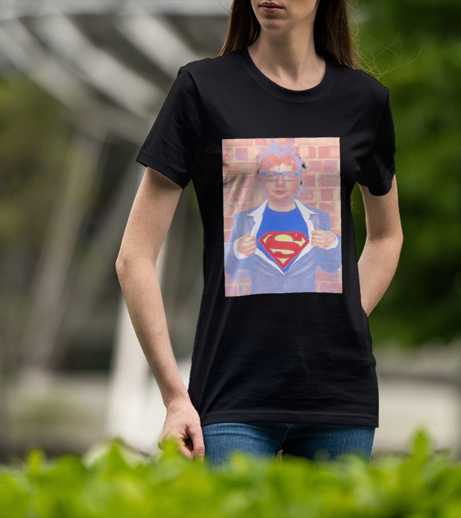 Ed Sheeran Superman Style Hero Look Iconic Rare Find T-Shirt