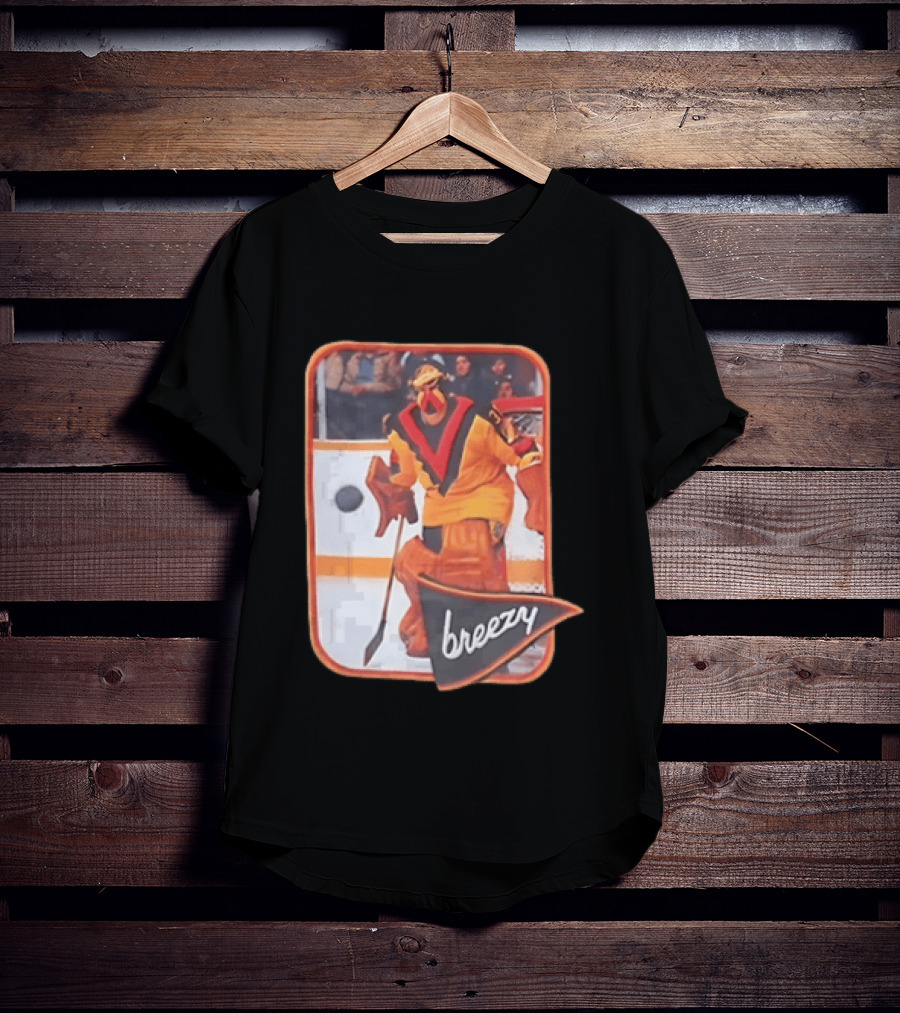 Richard Brodeur Vancouver Canucks NHL Breezy Retro Goalie Gear T-Shirt