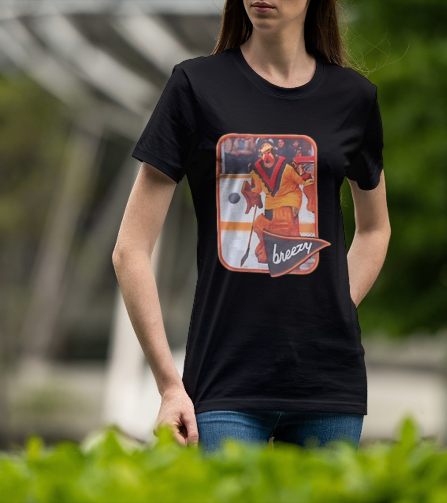 Richard Brodeur Vancouver Canucks NHL Breezy Retro Goalie Gear T-Shirt