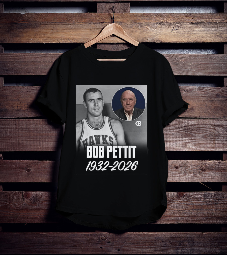 Bob Pettit Hawks Legend 1932 2026 T-Shirt
