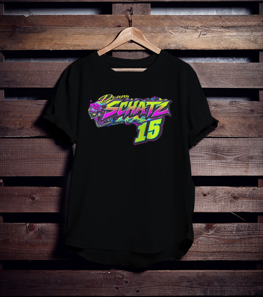 Donny Schatz 15 Vibrant Racing Skull World Of Outlaws Sprint Cars T-Shirt