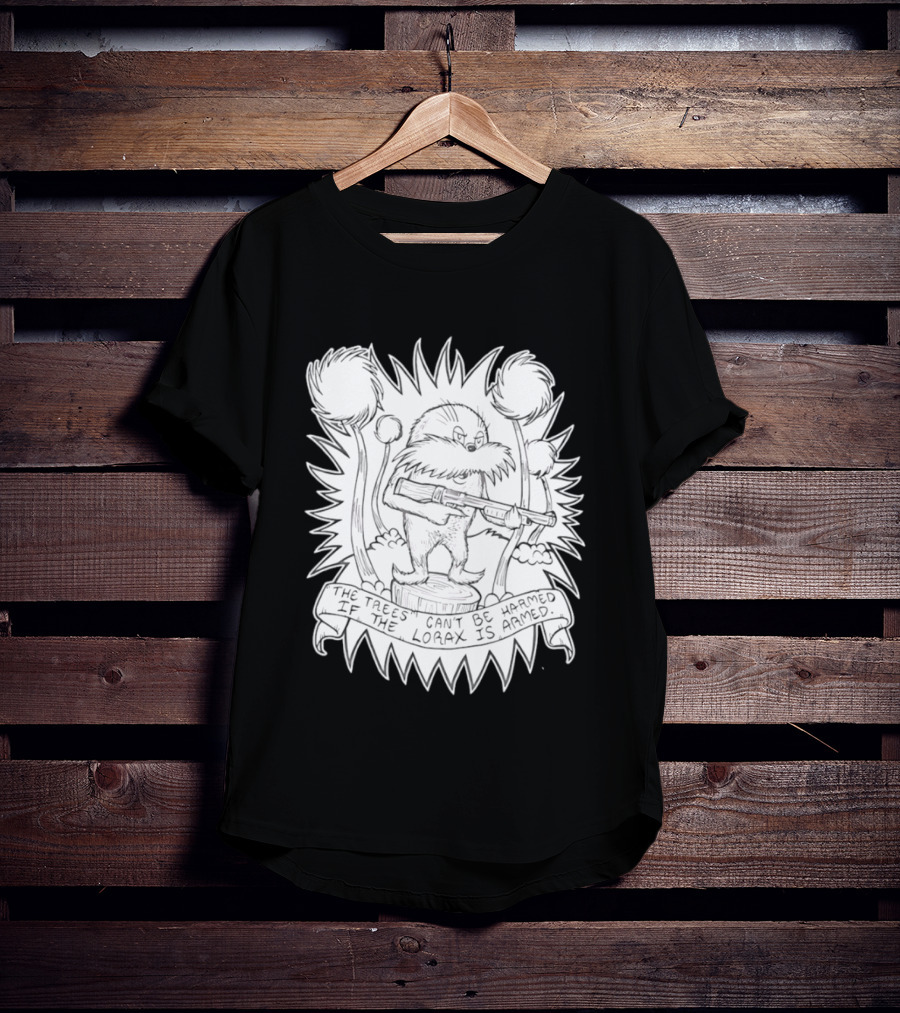 Lorax Shotgun Dr Seuss Trees Mashup T-Shirt