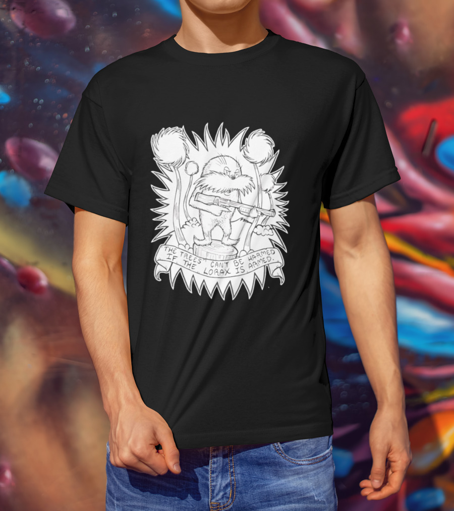 Lorax Shotgun Dr Seuss Trees Mashup T-Shirt