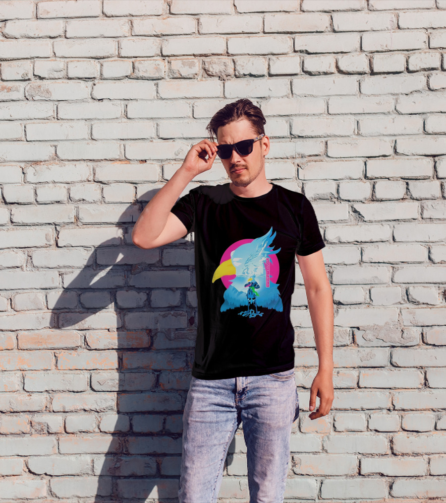 Shangri La Frontier Sunraku Eagle Art Gaming Manga Fantasy T-Shirt