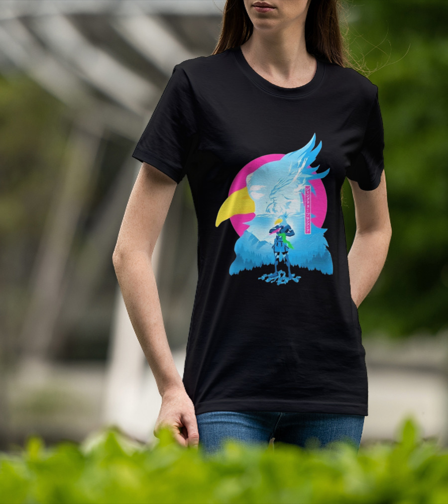 Shangri La Frontier Sunraku Eagle Art Gaming Manga Fantasy T-Shirt