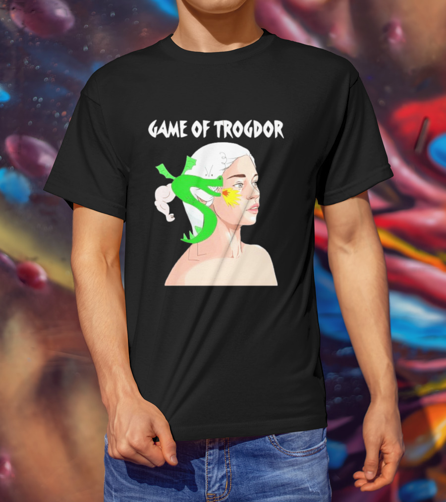 Game Of Trogdor Dragon And Woman T-Shirt