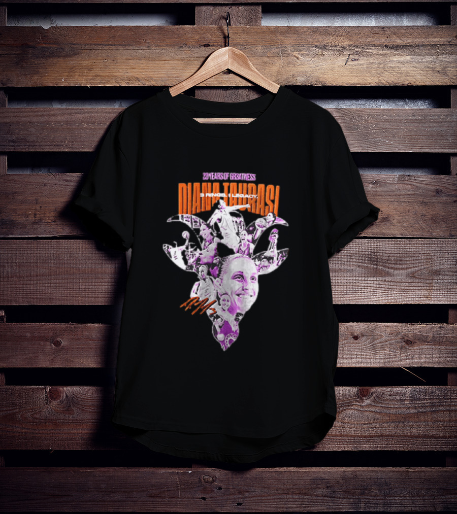 20 Years Of Greatness Diana Taurasi 3 Rings Legacy T-Shirt