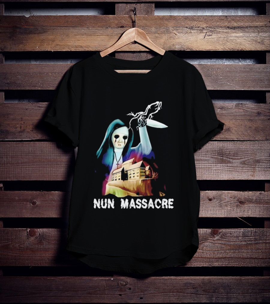 Nun Massacre Horror Game Puppet Combo Slasher T-Shirt