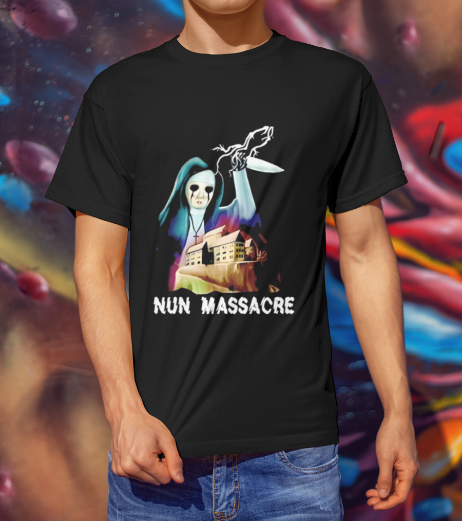 Nun Massacre Horror Game Puppet Combo Slasher T-Shirt