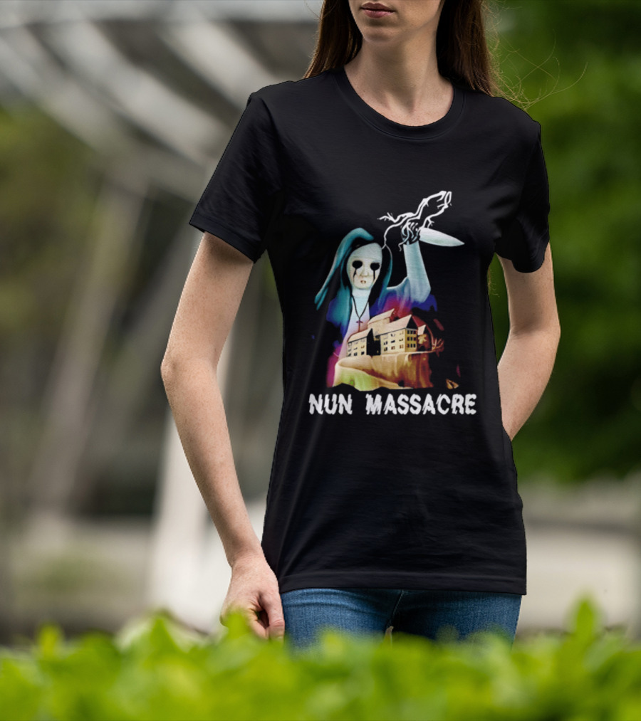 Nun Massacre Horror Game Puppet Combo Slasher T-Shirt