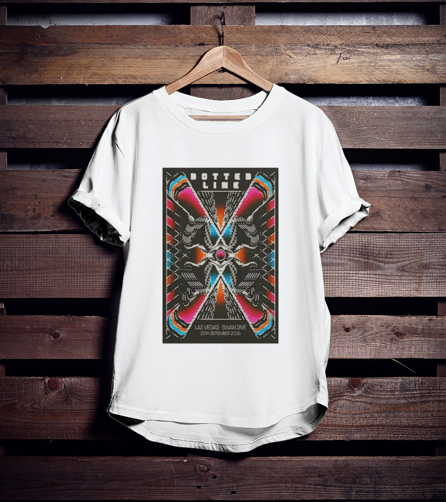 Dotted Line Las Vegas Swan Dive September 25 2026 Concert T-Shirt