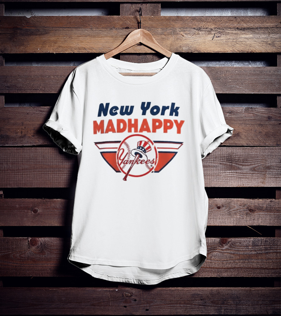 Madhappy New York Yankees 2026 Collaboration With Iconic Baseball T-Shirt