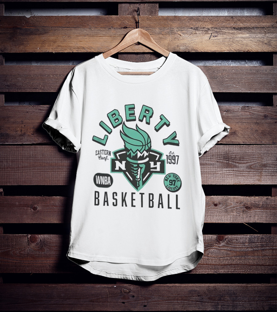 New York Liberty WNBA Basketball Eastern Conf Est 1997 97 T-Shirt