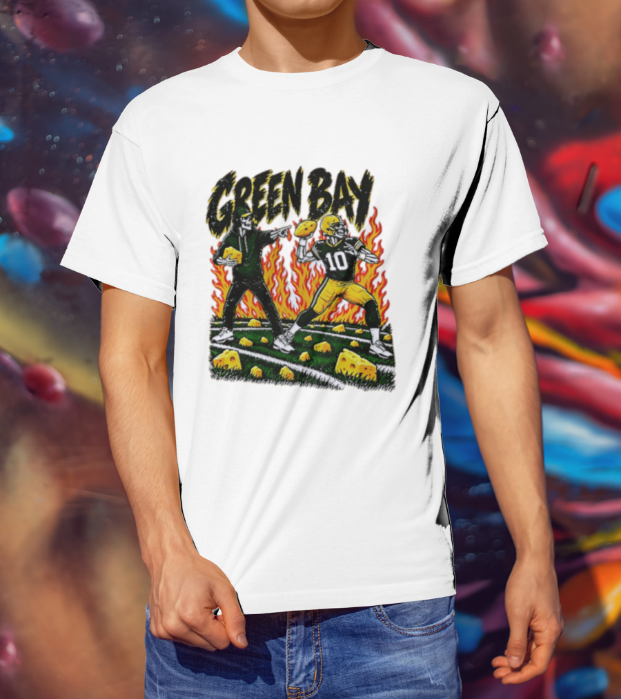 Green Bay Packers Football Skeleton Player Cheeseheads 2026 T-Shirt