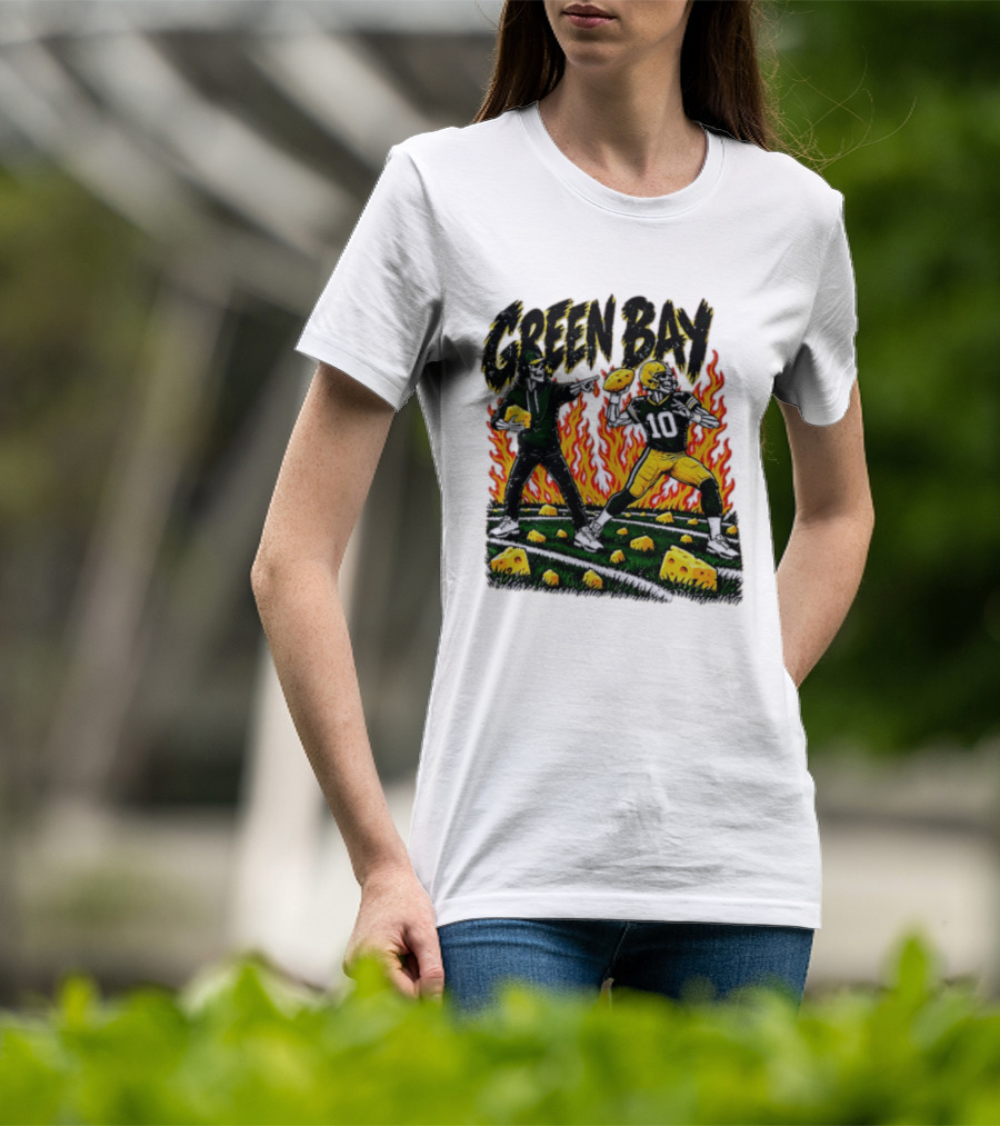 Green Bay Packers Football Skeleton Player Cheeseheads 2026 T-Shirt