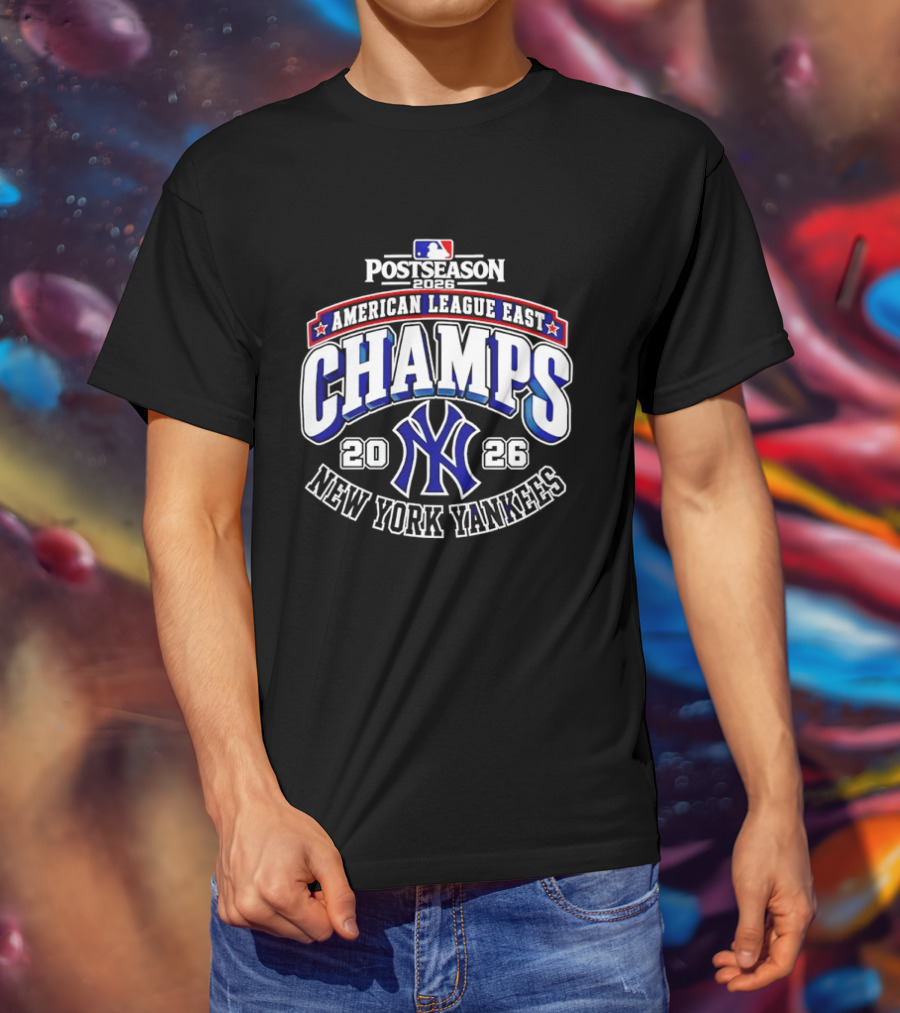2026 New York Yankees American League East Postseason Champs Victory T-Shirt