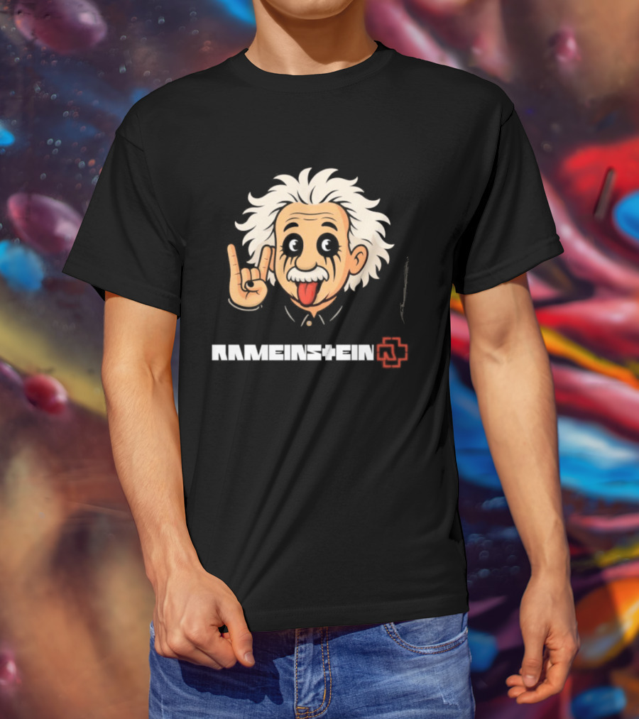 Rammstein Einstein Rock Metal Mashup Iconic Fusion T-Shirt