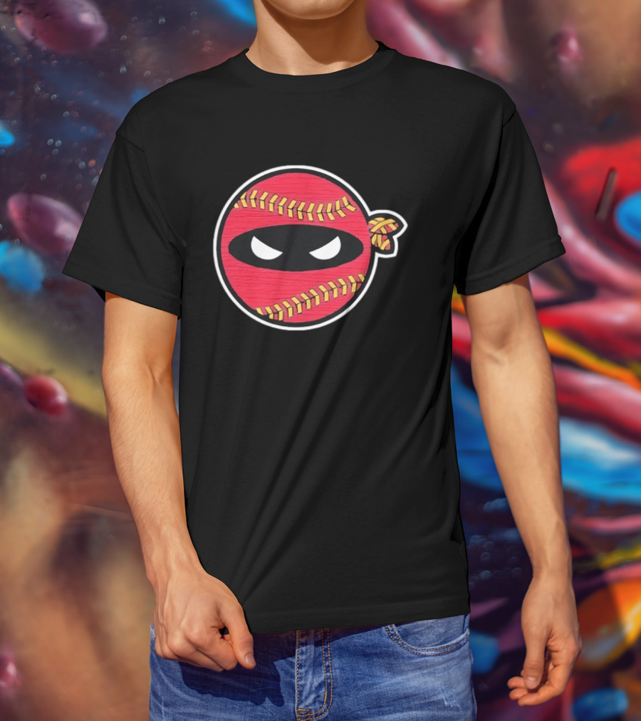 Atlanta Braves Baseball Ninja Face Mask Stitching T-Shirt