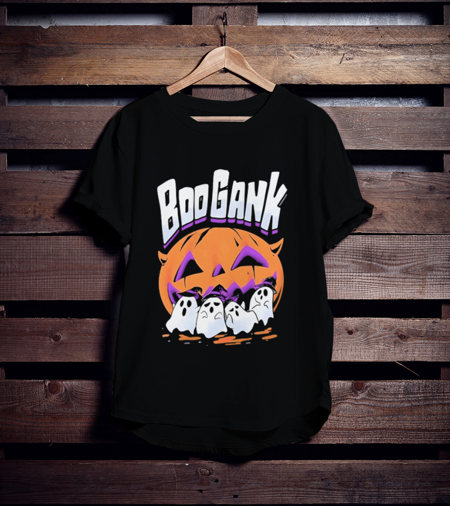Boo Gank Halloween Pumpkin Ghosts Spooky T-Shirt