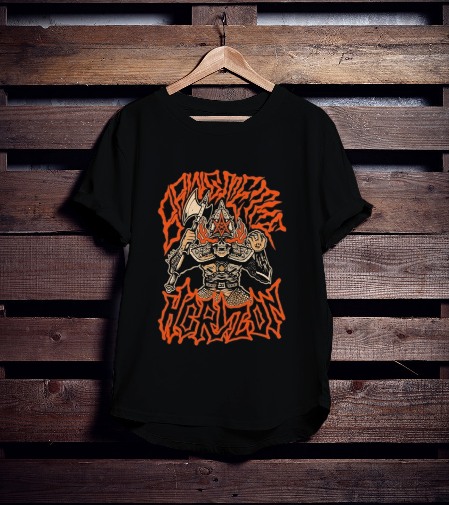 Bring Me The Horizon Warrior Skull BMTH Star Flame T-Shirt