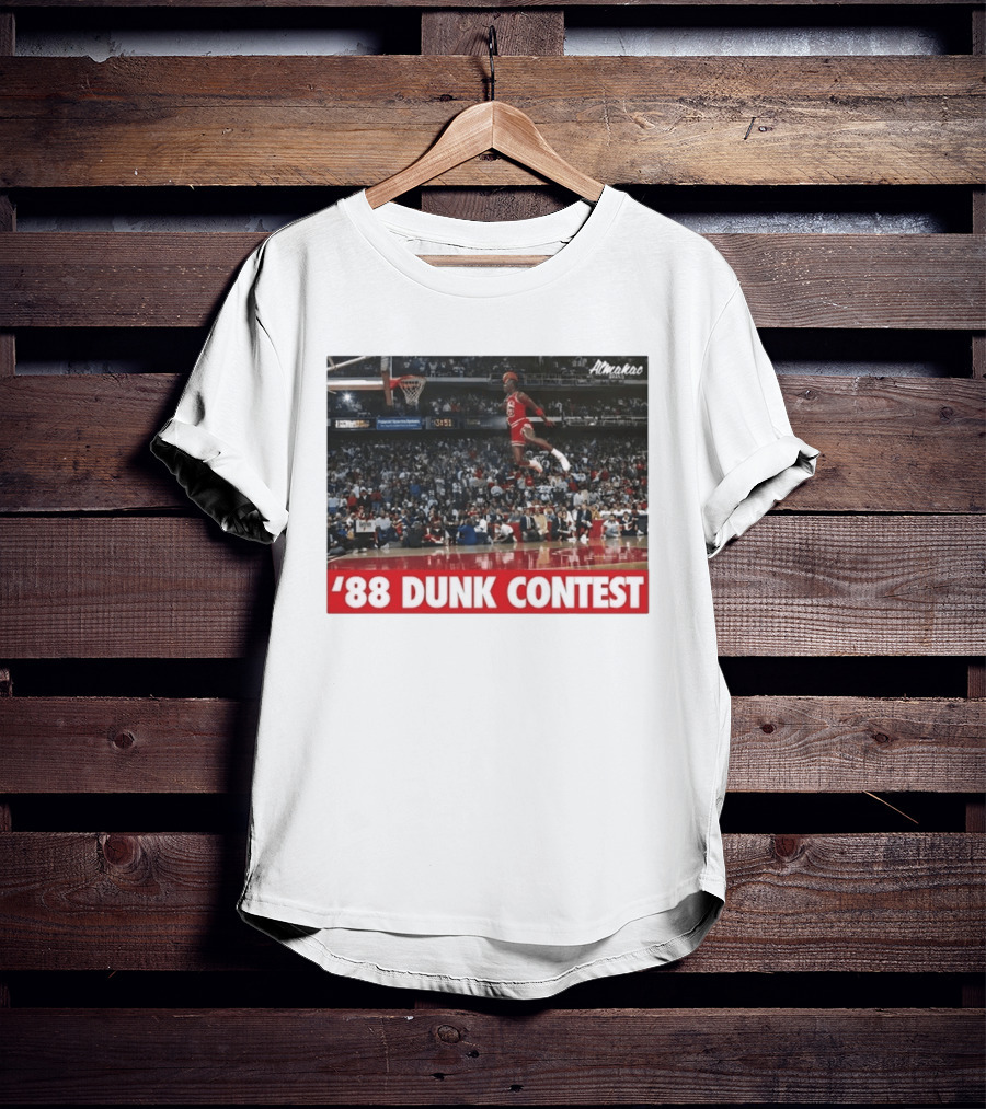 Michael Jordan 1988 Dunk Contest Chicago Bulls Almako Basketball NBA Legend T-Shirt