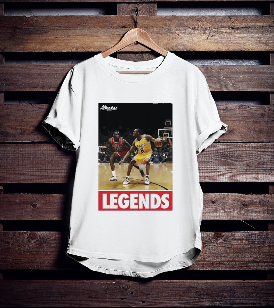 Michael Jordan Vs Kobe Bryant Legends Chicago Bulls Lakers T-Shirt