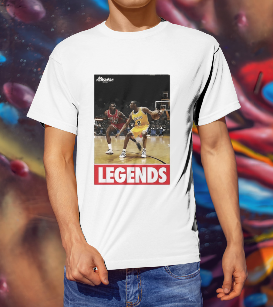 Michael Jordan Vs Kobe Bryant Legends Chicago Bulls Lakers T-Shirt