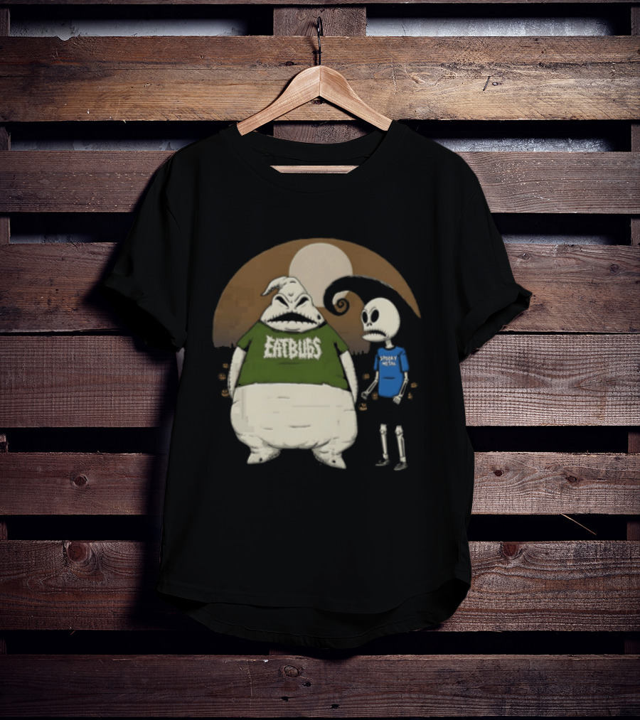 Oogie Boogie Jack Skellington Eat Bugs Spooky Vibes The Nightmare Before Christmas Halloween T-Shirt
